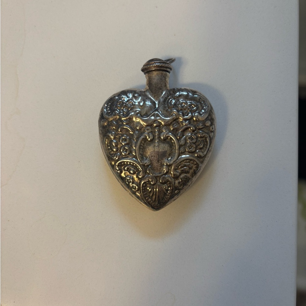 Vintage Solid Silver Perfume Bottle